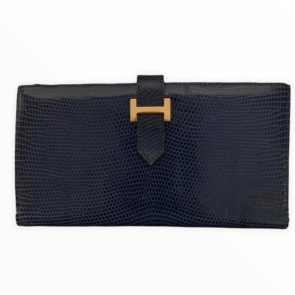 $1️⃣5️⃣0️⃣0️⃣HERMES Lizard Skin Bearn Wallet
